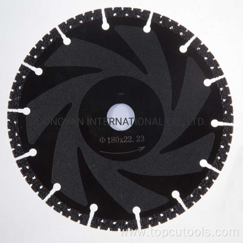 Vacuum Brazed Non Sparking Diamond Cutting Saw Blade